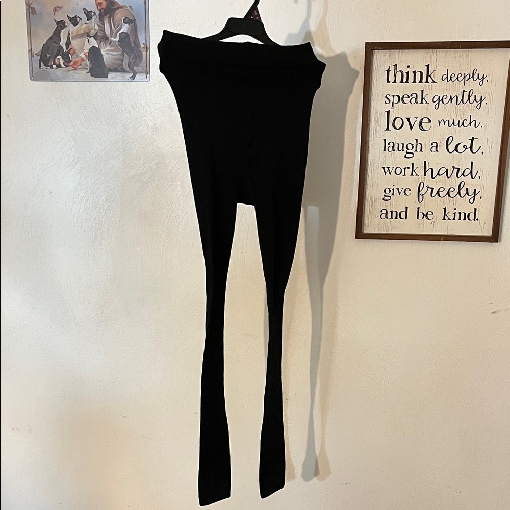 Steve Madden Black warm tights